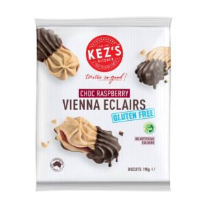 Kez's Kitchen Gluten Free Choc Raspberry Vienna Eclairs 190g