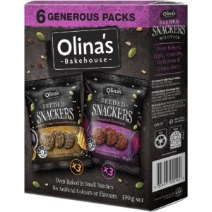 Olina's Bakehouse Seeded Snackers Variety Pack 6 Pack