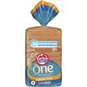 Tip Top The One Gluten Free White Sandwich Slice Bread Loaf 550g