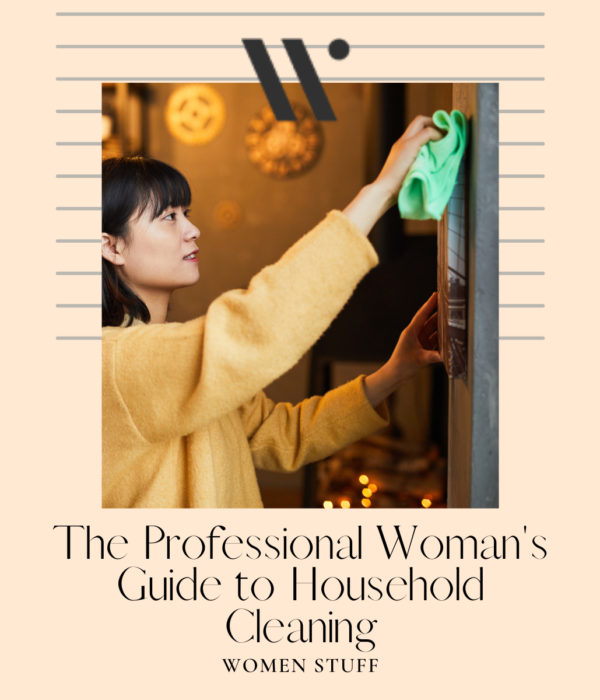 The Professional Woman's Guide to Household Cleaning Banner Image - Asian girl cleaning the window