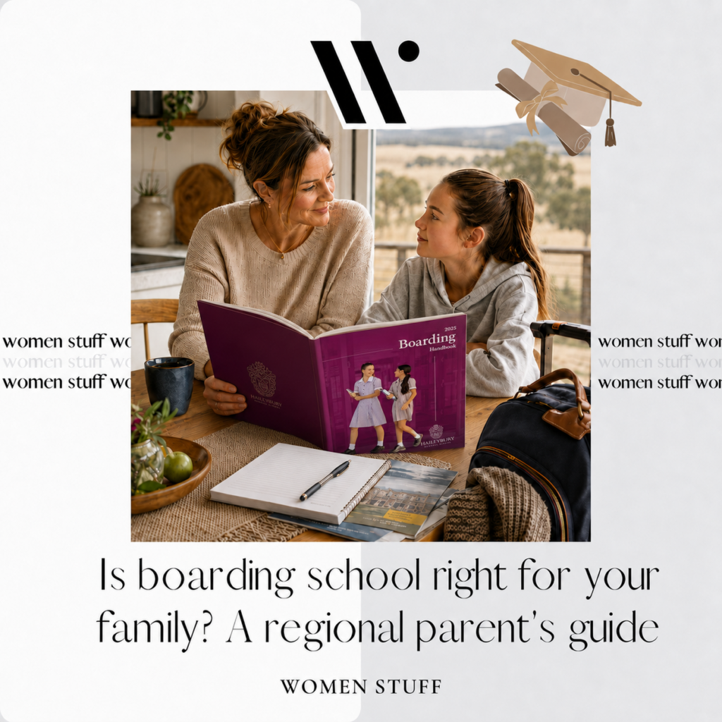 family discussing boarding school
