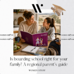 family discussing boarding school