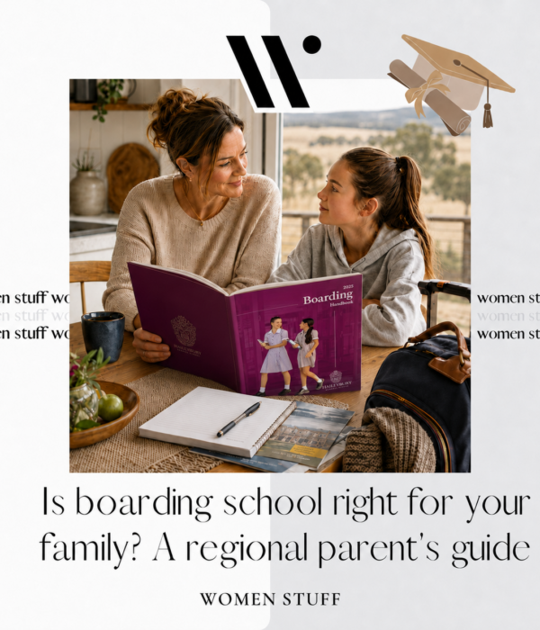 family discussing boarding school